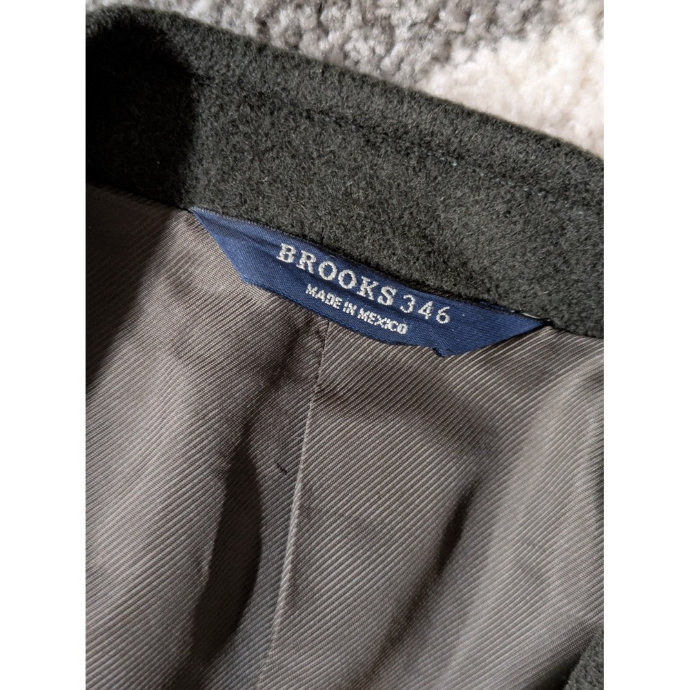 Brooks 346 Mens Jacket 42L Black Camel Hair 2 Button Blazer Sport Coat - Picture 6 of 12